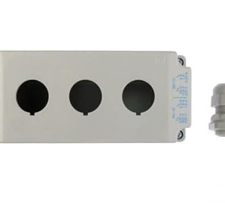 Gehäuse Kassette 3-Loch 22mm grau IP65 ST22K300 Spamel 5907723026629