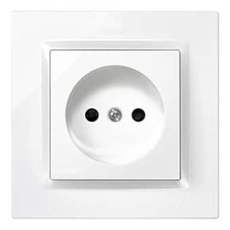 Simon 10 White Bipolar Plug