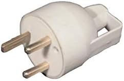EUR'OHM Fiche 20A 2P+T with Anneau - Droite Colour Grey - Interrupteur et prise