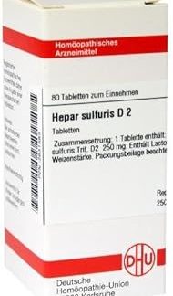Hepar Sulfuris D 2 Tablets Pack of 80