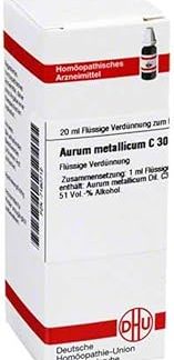 DHU Aurum Metallicum C30 Dilution, 20 ml Solution