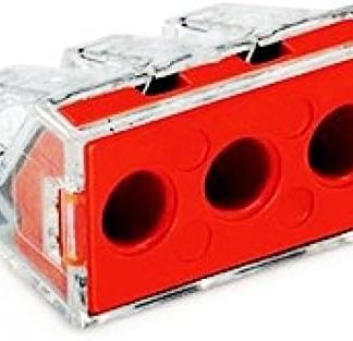 50 Pack x 3-Way Official Wago 773-173 Electrical Push Connectors 6 mm²