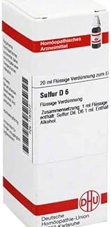 DHU Sulfur D6 Dilution, 20 ml Solution