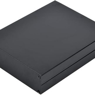 Instrument Aluminium Box, Electronic Project Aluminium Box, Instrument Cool Box, Housing 33 x 114 x 150 mm, Black