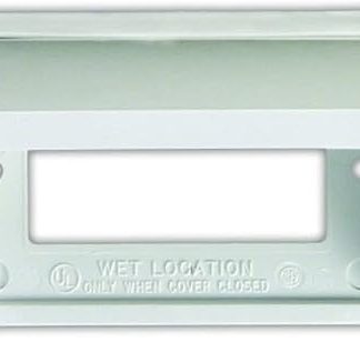 JR Products 47515 Polar White GFCI Weatherproof Outlet Cover