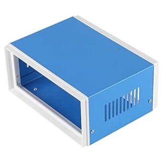 Switch Box, 170 x 130 x 80 mm Blue Metal Housing Project Housing DIY Junction Box for Control Box, Cabinet, Distribution Instrument Box