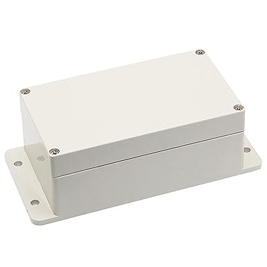 Powertool IP65 Junction Box - Waterproof Housing Instrument Case - ABS Electric Project Box DIY for Electronic Projects, Power Supplies (Pack of 1, Grey)