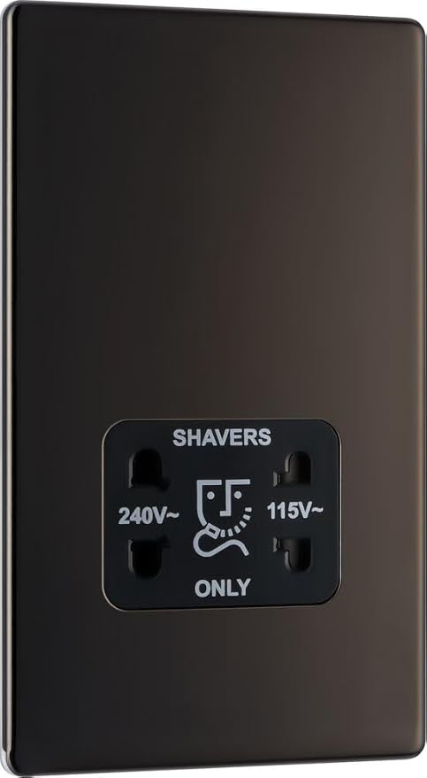BG Screwless Flatplate FBN20B Shaver Unit 115/230V (Black Nickel)Shaver Unit 115/230V (Black Nickel)