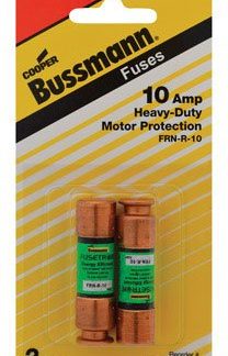 Bussman BP/FRN-R-10 Motorschutzsicherung, 10 A, robust, 2 Stück
