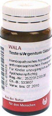 Testes/Argentum Globules 20 g