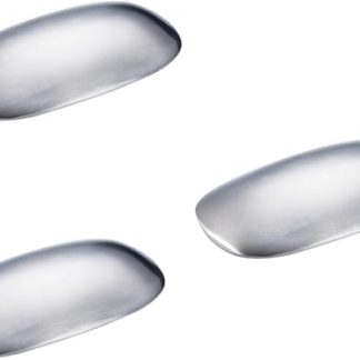 Zerodeko Stainless Steel Soap Bar Odour Elimination Metal Bar for Odour Removal Metal Soap Odour Remover for Cooking Stainless Steel Soap Oval Deodorant Soap Pack of 3