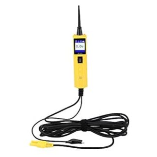 BOROCO Car Circuit Tester 12-24 V, Power Short Circuit Probe Tester with LED, Car Continuity Tester, Voltage Tester with 6 m Cable Length, Polarity Tester for Car, Truck (Multilingual)