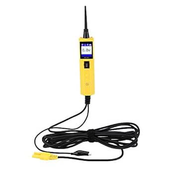 BOROCO Car Circuit Tester 12-24 V, Power Short Circuit Probe Tester with LED, Car Continuity Tester, Voltage Tester with 6 m Cable Length, Polarity Tester for Car, Truck (Multilingual)