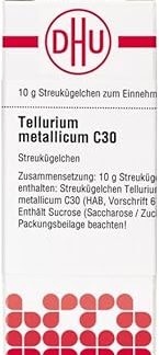 Tellurium Metallicum C30 DHU Globules, 10 g Globules