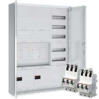 WITTKOWARE Complete Meter Cabinet, 2x eHZ Meter Space/2x Reserve Space, Distribution Panel with APZ, with 2x Main Circuit Breaker (SLS) 40A