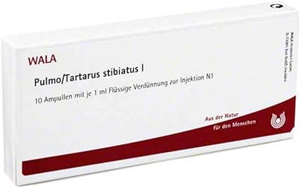 Pulmo/Tartarus stibiatus I ampoules 10 x 1 ml