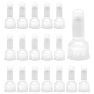 CEEYSEE Pack of 100 Closed Ends Wire Connectors Nylon Crimp Caps Crimp Closed Line Splice Terminals Connector (CE2)