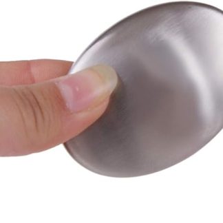 Generico Ovale Edelstahlseife, runde Metallseife, r