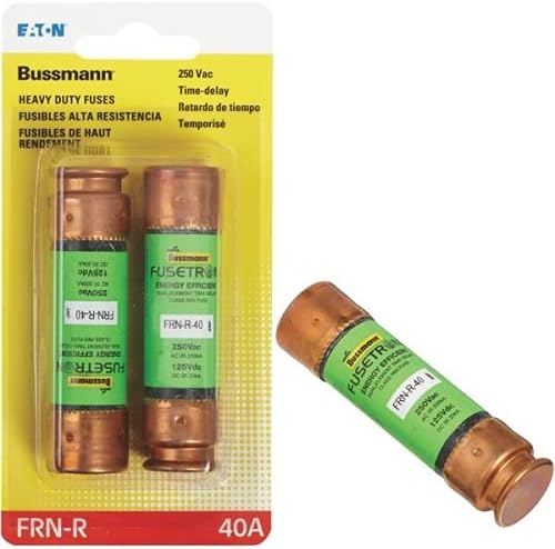 BUSSMAN BP/FRn-r-40 40 Amp 250 Volt Time Delay Cartridge Fuses 2 Counts