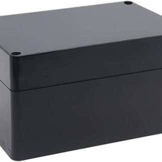 YETLEBOX Waterproof Junction Box, IP67 Waterproof Project Box, Durable ABS Plastic Electronic Enclosure Enclosure for DIY Electrical Projects, Black, 160 x 110 x 90mm
