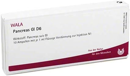 Pancreas GL D 6 Ampoules 10 x 1 ml