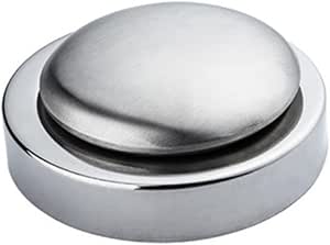 Zerodeko Soap Holder Soap Dish 1 Set Stainless Steel Soap for the Fridge Odour Remover Made of Metal Odour Absorbing Soaps Bowl Round Deodorant Soap Stainless Steel 304