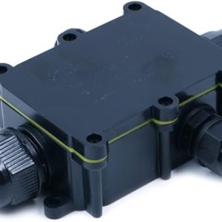 CENPEK Pack of 2 Waterproof External 4 Way Electrical Junction Box Power Distribution Box Underground Cable Wire Power Cable Connector Protection