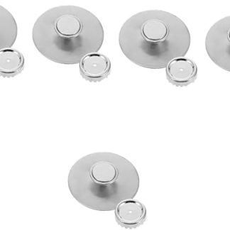 Veemoon Pack of 5 Magnetic Soap Holder, Bar Soap, Mounted Soap Holder, Bathroom Frame, Non-Contact Soap Holder, Shower, Bathroom, Wall, Stainless Steel