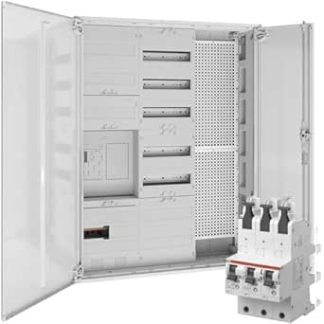 WITTKOWARE Complete Meter Cabinet, 1x eHZ Meter Space/1x Reserve Space, Distribution Panel with APZ, Media Field, with Main Circuit Breaker (SLS) 40A