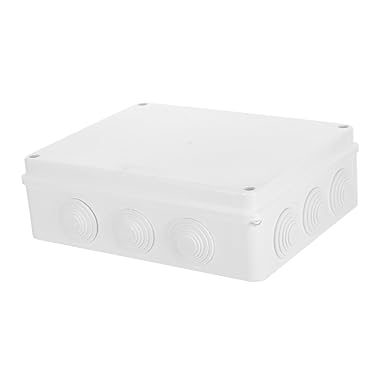 CIYODO Waterproof Junction Box, Electric Project Case, WiFi Housing Cover, Control Panel, Project Boxes for Electronics, Outdoor, Electrical Project Boxes, White ABS