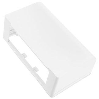 HOLIDYOYO Socket Protection Cover Type 86, 2 Compartments with Lid, Self-Adhesive, Wear-Resistant for Bathroom, Toilet and Outdoor Use, Robust Material, White