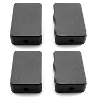 Electrical Junction Box 4 Pack Electrical Plastic Black Waterproof Project Junction Enclosure 55x35x15mm