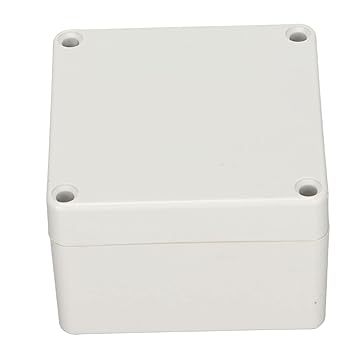 Electronic Enclosure, White PVC Dustproof Universal 83 x 81 x 56 mm / 3.3 x 3.2 x 2.2 in Junction Box Flame Retardant for Terminal Devices for Control Boxes for Hotels