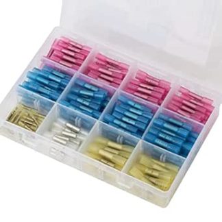 240pcs Electrical Terminals Insulated Heat Shrink Tubing Butt Connector Set Waterproof Wire Connectors Automotive Industry Electrical Terminals Marine Grade Electrical Terminals