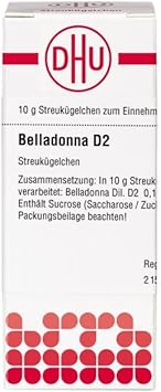 Belladonna D2 DHU Globules, 10 g Globules