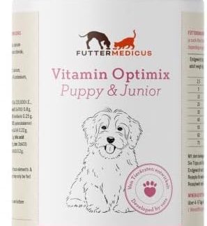 Futtermedicus Vitamin Optimix Puppy & Junior | 500 g | Supplementary Feed for Dogs in Growth | Food Additive for BARF and Cooking | With Important Nutrients