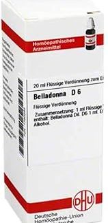 DHU Belladonna D6 Dilution, 20 ml Solution