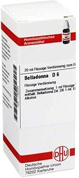 DHU Belladonna D6 Dilution, 20 ml Solution