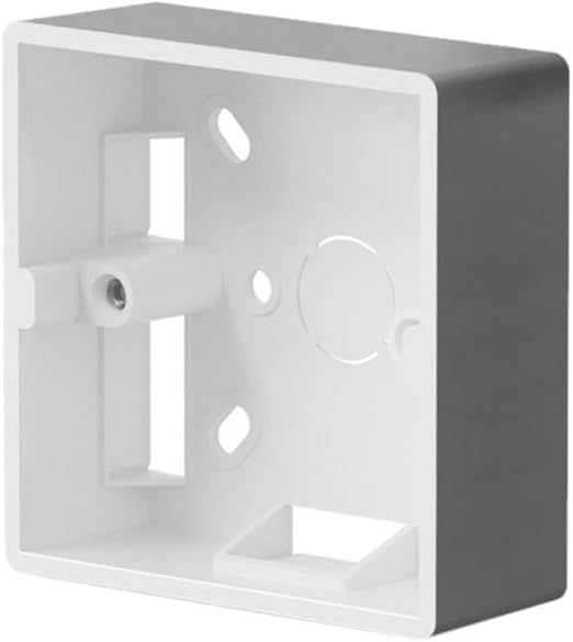 86 Typ Schalter-Steckdosenkasten Aufputz-Rahmen Externer Anschlusskasten Wandmontage Geeignet für Thermostatinstallation, 86 x 86 x 33mm, Für Anschlussdosen und Netzwerk-Dose(Grau)