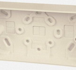 2G 29 mm Surface Box, Electrical Back Boxes/Mounting Boxes, 2G 29 mm Surface Box, Electrical Box Material: PVC (Polyvinyl Chloride), Electrical Box Mounting: Surface, For Use With: 1x 2 Gang Plates,