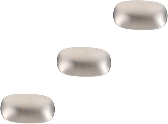 Alipis Pack of 3 Soap Stainless Steel Odour Soap Against Body Odour Garlic Stainless Steel Soap Square Tool Odour Remover for Cooking Soap Piece Tool Absorber