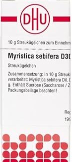 Myristica Sebifera D30 DHU Globules, 10 g Globules