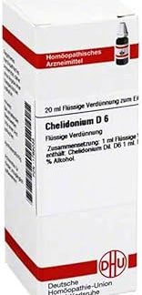 DHU Chelidonium D6 Dilution, 20 ml Solution