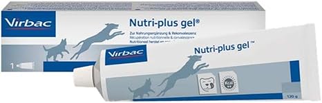 Virbac Nutri-Plus Gel | 120 g | Supplementary Feed for Dogs and Cats for Dietary Supplement and Convalescence | Appetite Stimulating, Highly Concentrated Energy Carrier