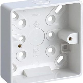 Electrical - Back Boxes/Mounting Boxes - BOX 1GANG PVC 32MM SURFACE MOUNT - K2181 WHI
