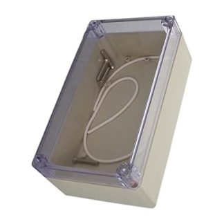 Heyiarbeit 1 Pack 15.8 x 9 x 6 cm (L x W x H) IP65 Universal Electrical Project Housing ABS Plastic Dustproof Waterproof Junction Box with Clear Cover