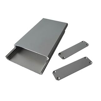 Aluminum Instrument Box Case for Electronic Projects Shell DIY PCB Protection Box PCB Instrument Junction Box 16x67x100mm Silver