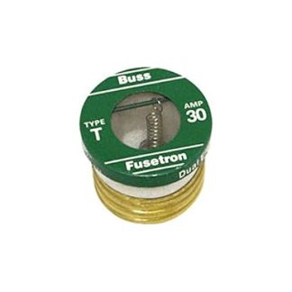 Bussman BP/T-30 Dual Element Time Delay Edison Base Socket Fuse 30A Pack of 2
