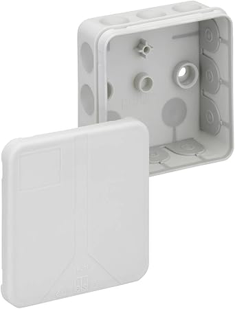 Spelsberg 2 K-12-l Polypropylene (PP) Electrical Junction Box – Electrical Junction Boxes (Grey, 85 mm, 85 mm, 37 mm)
