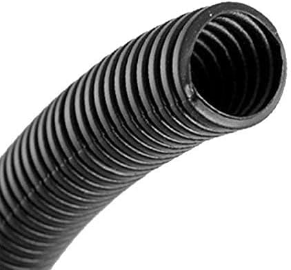 PAKEY Pond Trousers, Corrugated Tube Flexible Plastic Black Conduit Tubing Pipe for Protecting Electrical Cables, 5 m 18.5 mm Outdoor Diameter